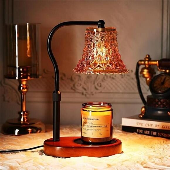 Candle Warmer Lamp with Candle Melter Electric Candle Lamp Warmer with Timer - Picture 8 of 8